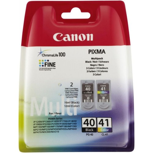 Canon PG-40 / CL-41 Multi pack on kvaliteet tootja Canon toode. Selle tootja Tindikassetid > Originaal tindid on ideaalseks lahenduseks kõigile Canon printeri või toodangu kasutajatele. Sobivuselt saab ridade vahelt lugeda